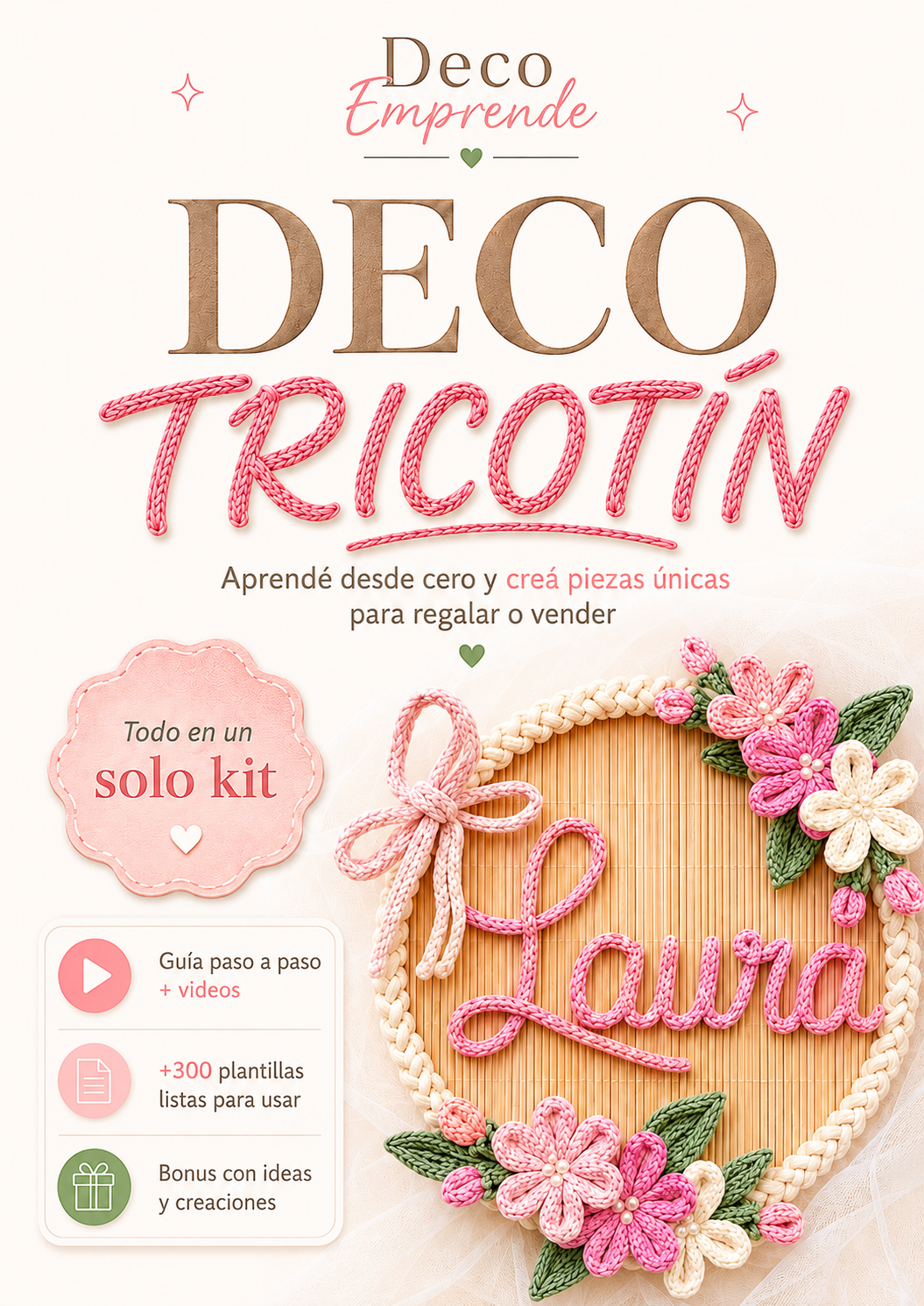 Deco Tricotín — Kit Digital Completo